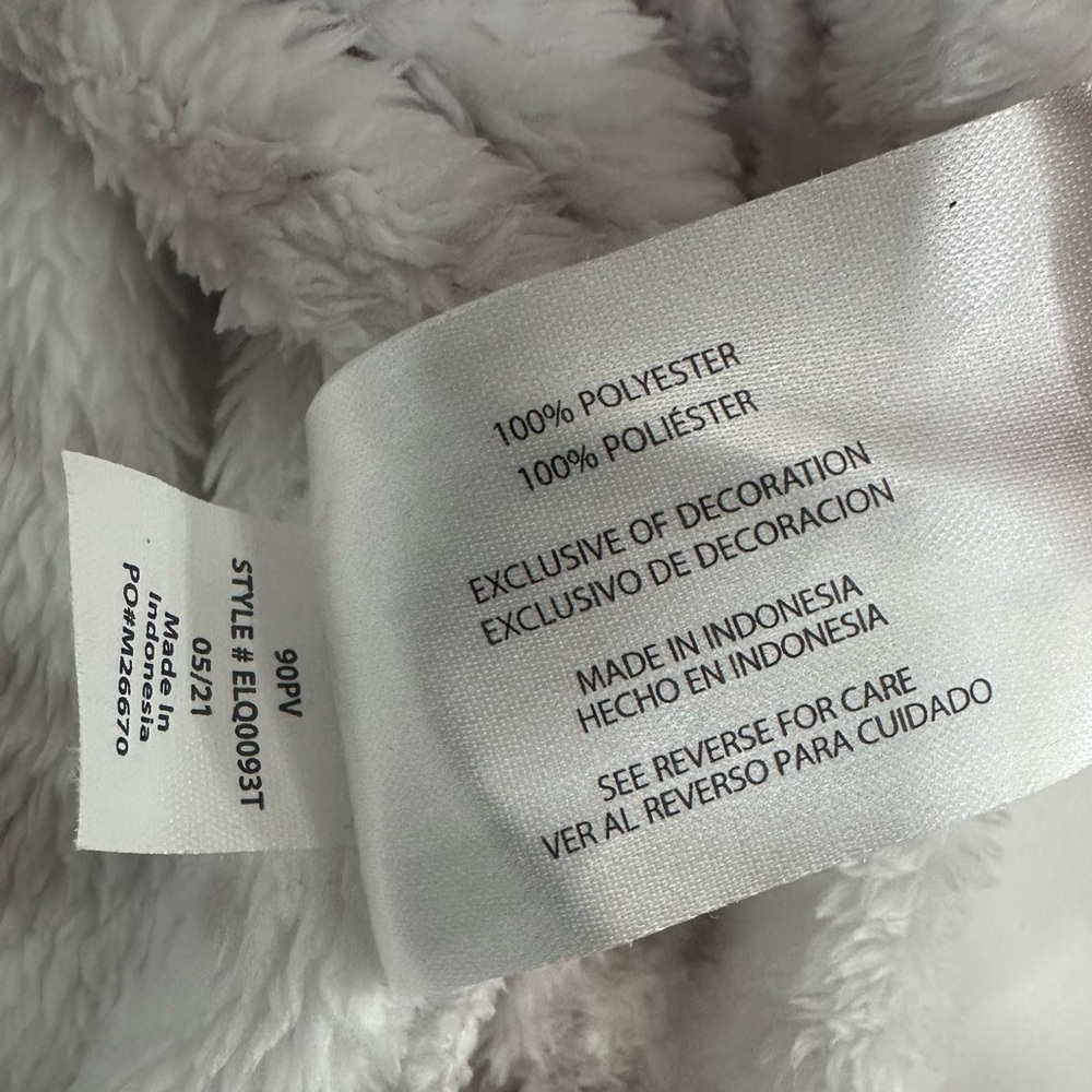 Eddie Bauer Aztec Tribal Print Plush Fleece 1/4 Zip Pullover XL Cream White - Picture 8 of 9